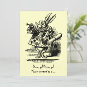 Alice in het Baby shower van Wonderland Kaart (Staand voorkant)