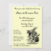 Alice in het Baby shower van Wonderland Kaart (Achterkant)