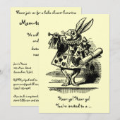 Alice in het Baby shower van Wonderland Kaart (Voorkant / Achterkant)