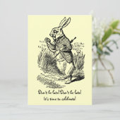 Alice in het Baby shower van Wonderland Kaart (Staand voorkant)