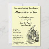 Alice in het Baby shower van Wonderland Kaart (Achterkant)