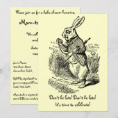 Alice in het Baby shower van Wonderland Kaart (Voorkant / Achterkant)