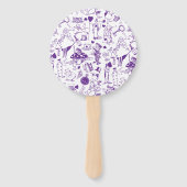 Alice in het Baby shower Wonderland Handwaaier (Achterkant)