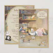  Alice in het Baby shower Wonderland Kaart (Voorkant / Achterkant)