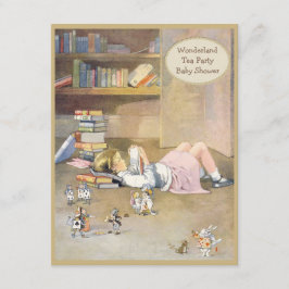  Alice in het Baby shower Wonderland Kaart