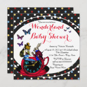  Alice in het Baby shower Wonderland Kaart (Voorkant / Achterkant)