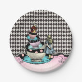  Alice in het Baby shower Wonderland Papieren Bordje (Voorkant)