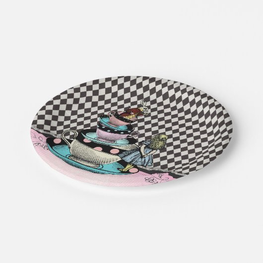  Alice in het Baby shower Wonderland Papieren Bordje (Gekanteld)