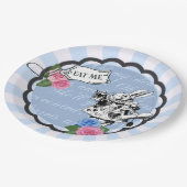 Alice in het Bord van de Blauwe Partij van Wonder (Gekanteld)