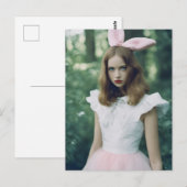 Alice in het bos Mode Verlopen Film Foto Briefkaart (Voorkant / Achterkant)