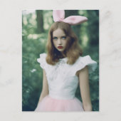 Alice in het bos Mode Verlopen Film Foto Briefkaart (Voorkant)