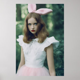 Alice in het bos Mode Verlopen Film Foto Poster