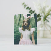 Alice in het bos Mode Verlopen Film Mode Briefkaart (Staand voorkant)