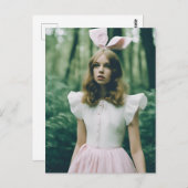 Alice in het bos Mode Verlopen Film Mode Briefkaart (Voorkant / Achterkant)