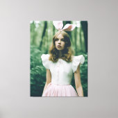 Alice in het bos Mode Verlopen Film Mode Canvas Afdruk (Voorkant)
