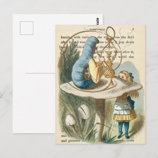 Alice in het Briefkaart Wonderland (Voorkant / Achterkant)