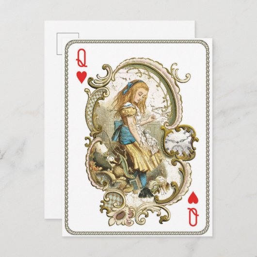 Alice in het Briefkaart Wonderland (Voorkant / Achterkant)
