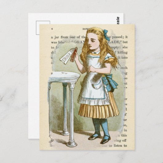 Alice in het Briefkaart Wonderland (Voorkant / Achterkant)