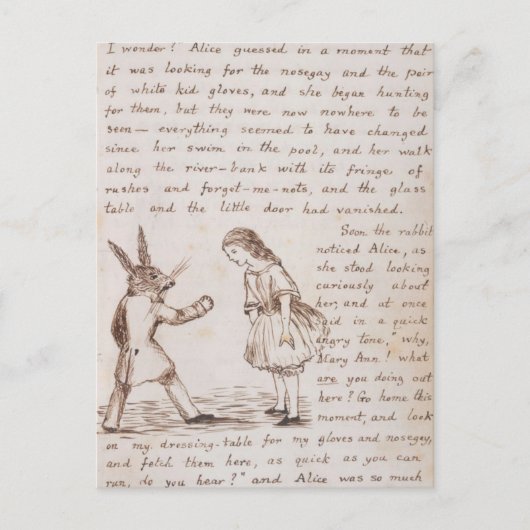  Alice in het Briefkaart Wonderland (Voorkant)