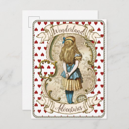  Alice in het Briefkaart Wonderland (Voorkant / Achterkant)