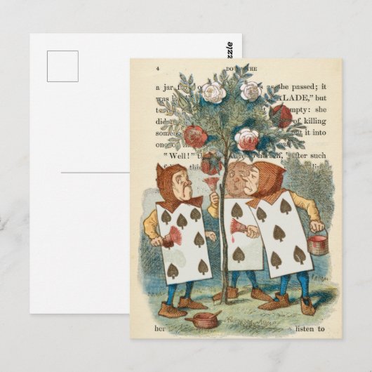 Alice in het Briefkaart Wonderland (Voorkant / Achterkant)