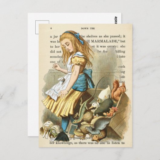 Alice in het Briefkaart Wonderland (Voorkant / Achterkant)