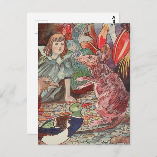 Alice in het Briefkaart Wonderland (Voorkant / Achterkant)