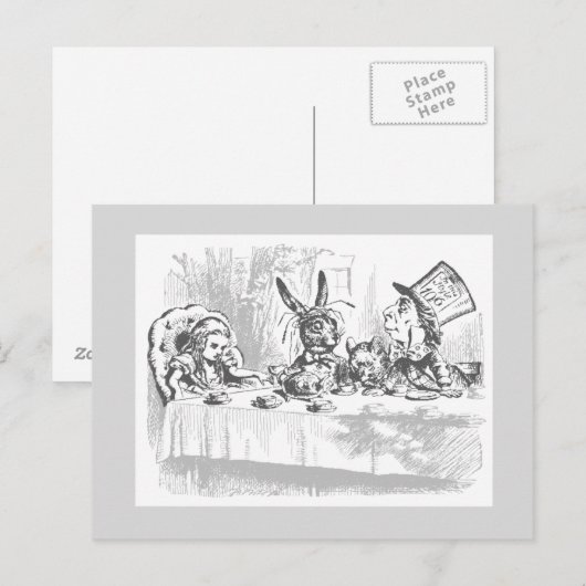 Alice in het Briefkaart Wonderland (Voorkant / Achterkant)