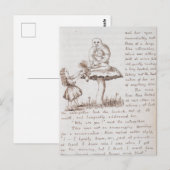 Alice in het Briefkaart Wonderland (Voorkant / Achterkant)