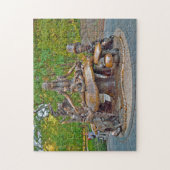 Alice in het centrale park van Wonderland. Legpuzzel (Verticaal)