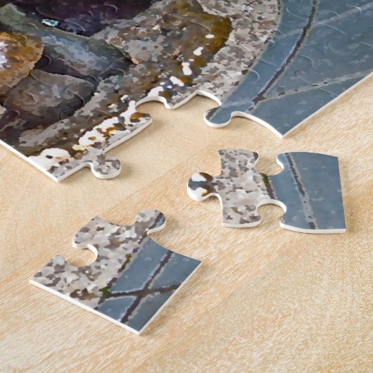 Alice in het centrale park van Wonderland. Legpuzzel (Zijkant)