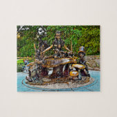 Alice in het centrale park van Wonderland. Legpuzzel (Horizontaal)