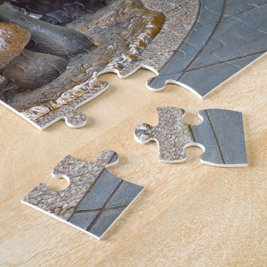 Alice in het centrale park van Wonderland. Legpuzzel (Zijkant)