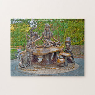 Alice in het centrale park van Wonderland. Legpuzzel