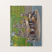 Alice in het centrale park van Wonderland. Legpuzzel (Verticaal)