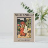 Alice in het Hoesje van het Boek van het Briefkaart (Staand voorkant)