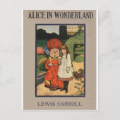 Alice in het Hoesje van het Boek van het Briefkaart (Voorkant)