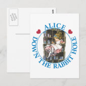 ALICE IN HET KONIJNENGAT BRIEFKAART (Voorkant / Achterkant)