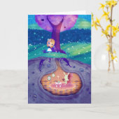 Alice in het Maanlicht van het Sprookjesland Kaart (Gele Bloem)