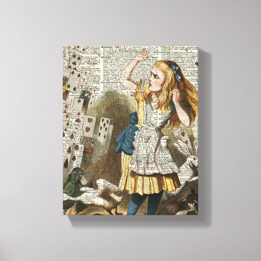 Alice in het sprookjesland canvas afdruk (Voorkant)