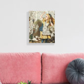 Alice in het sprookjesland canvas afdruk (Insitu (Woonkamer))