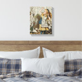 Alice in het sprookjesland canvas afdruk (Insitu (Slaapkamer))