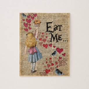 Alice in het Sprookjesland eet me Muffin Legpuzzel