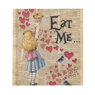 Alice in het Sprookjesland eet me Muffin Notitieblok