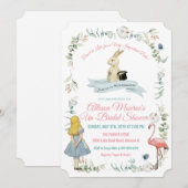 Alice in het Vrijgezellenfeest Wonderland Kaart (Voorkant / Achterkant)