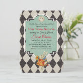 Alice in het Vrijgezellenfeest Wonderland Kaart (Staand voorkant)