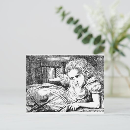 Alice in het Witte konijnenhuis Briefkaart (Staand voorkant)