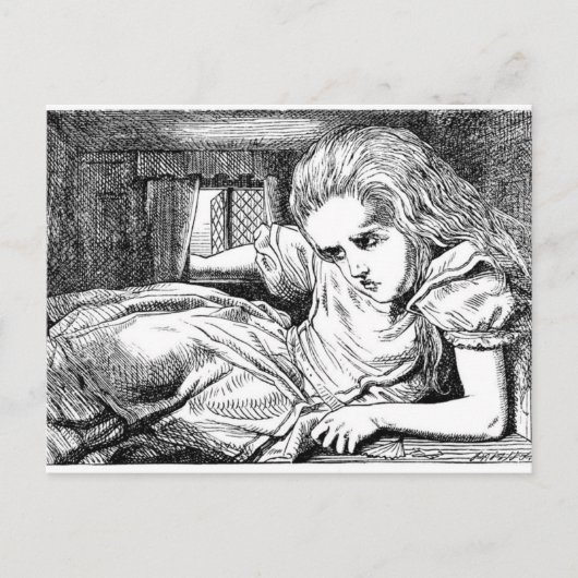 Alice in het Witte konijnenhuis Briefkaart (Voorkant)