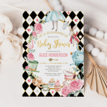 Alice in het Wonderland Baby shower Girl Mad Tea P