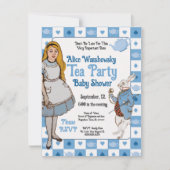  Alice in het Wonderland baby shower-uitnodiging Save The Date (Voorkant)